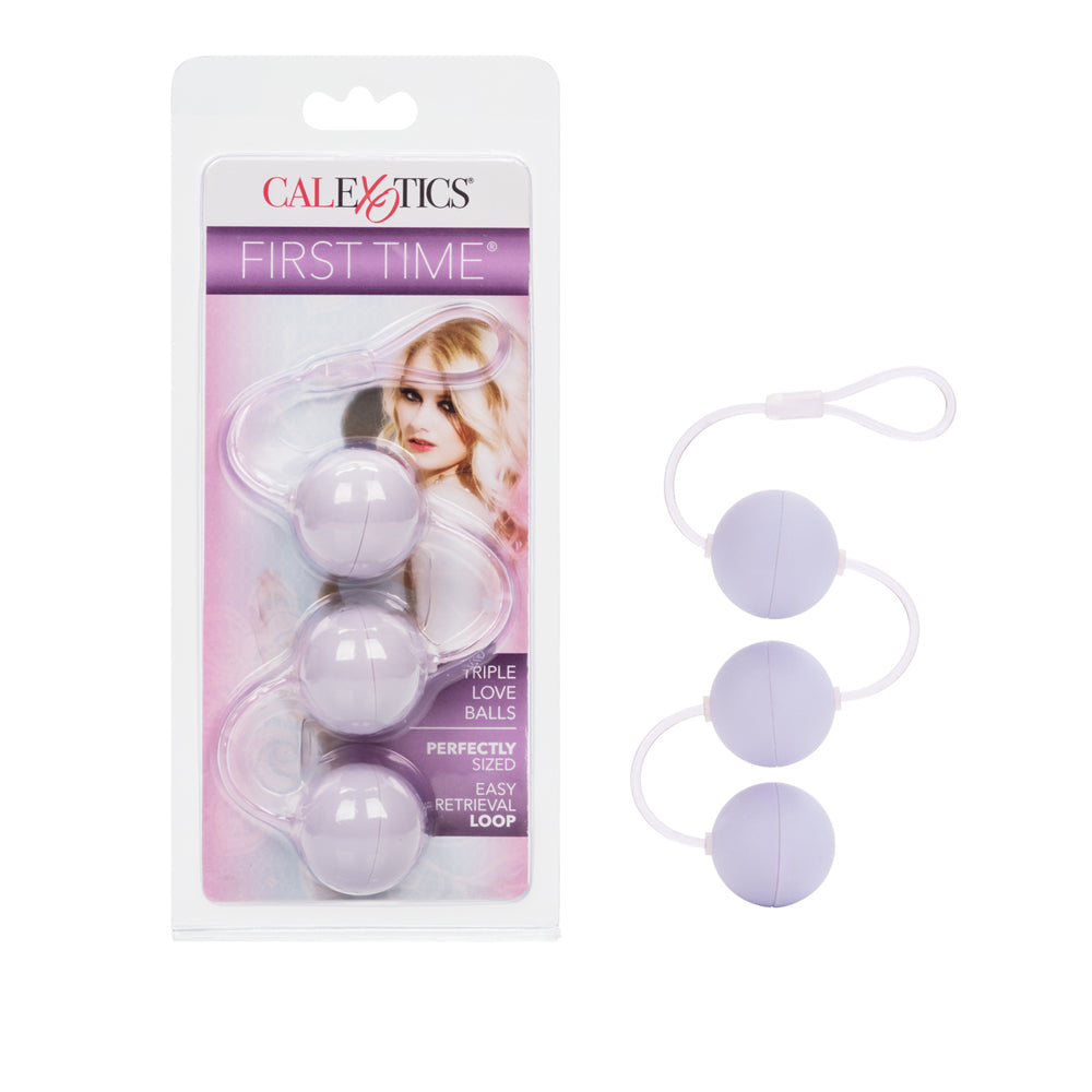 First Time Triple Love Balls Purple | 716770066831 | Discreet Personal Wellness
