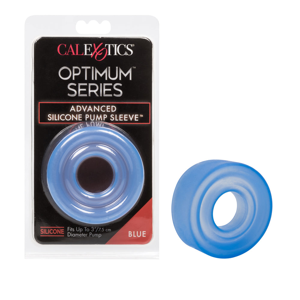 Optimum Series Advanced Silicone Pump Sleeve Blue | 716770067258 | Discreet Personal Wellness