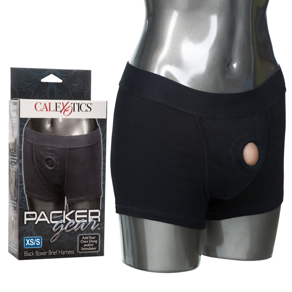 Packer Gear Black Boxer Brief Harness XS/S | 716770081391 | Discreet Personal Wellness