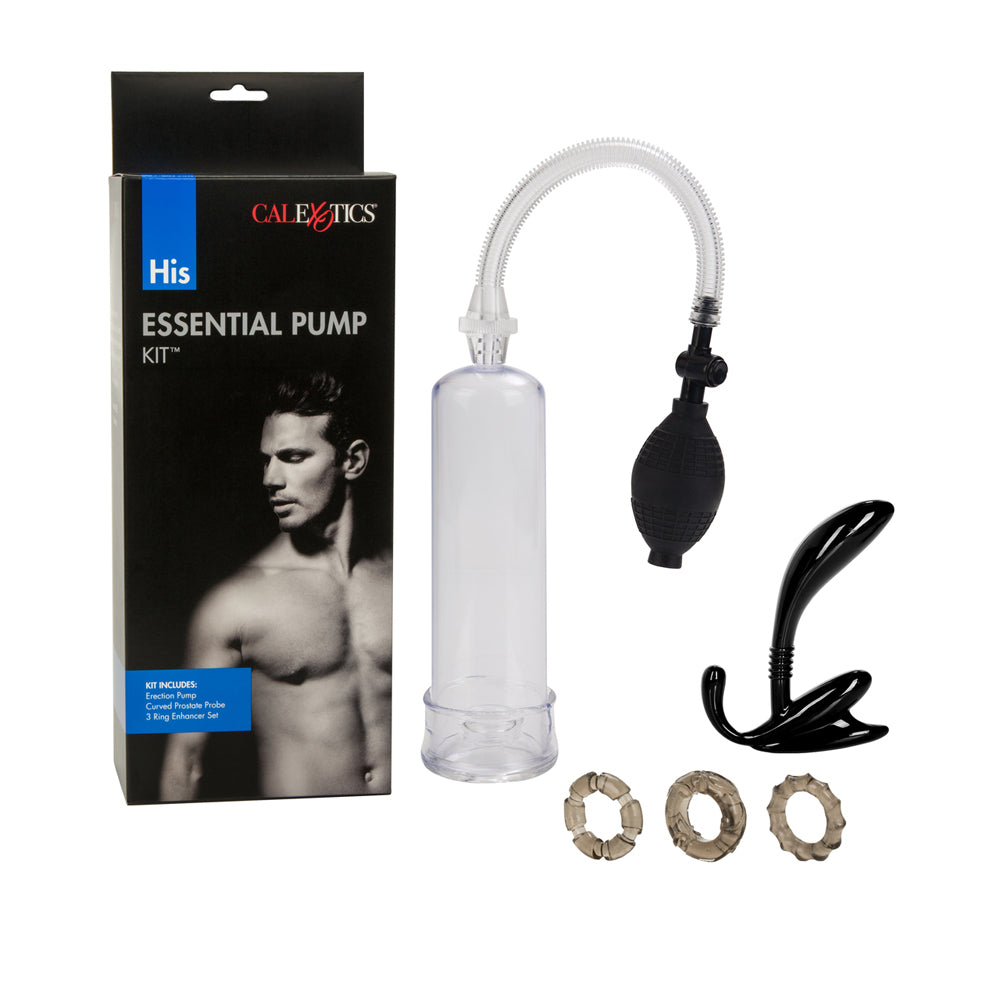 His Essential Pump Kit Clear | 716770085047 | Discreet Personal Wellness