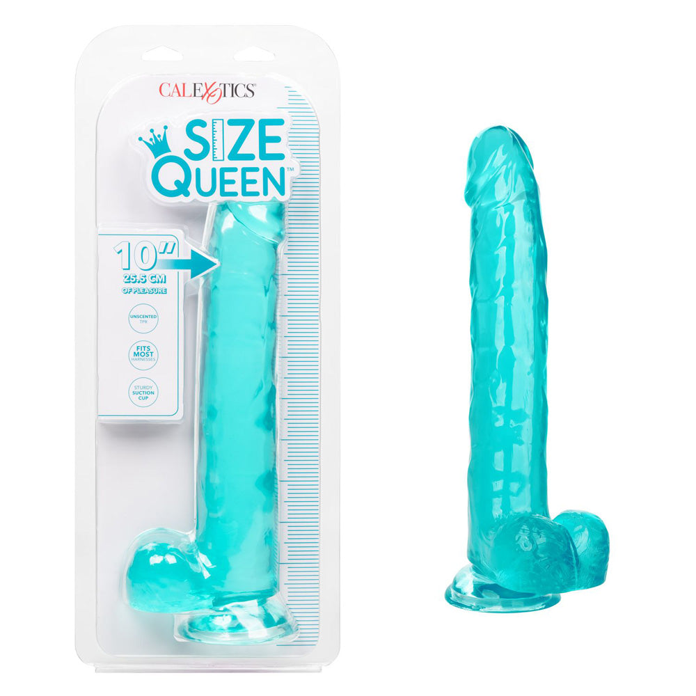 Size Queen 10" Blue | 716770096586 | Discreet Personal Wellness