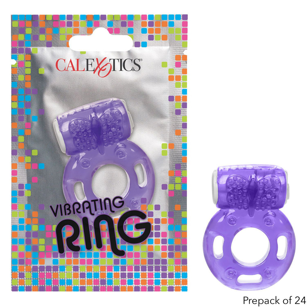 Foil Pack Vibrating Ring Purple 24 Pack | 716770097699 | Discreet Personal Wellness