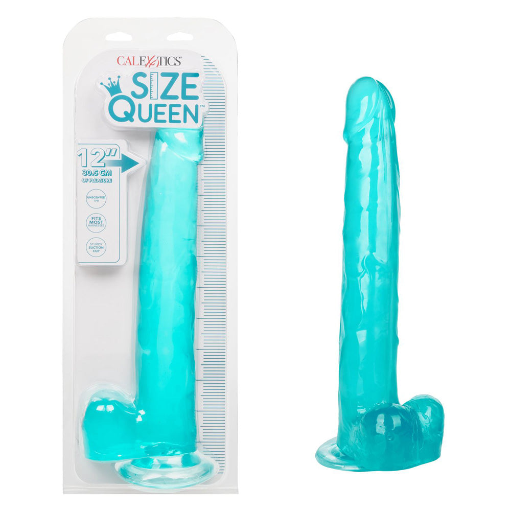 Size Queen 12" Blue | 716770098733 | Discreet Personal Wellness