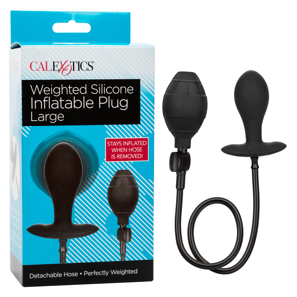 Weighted Silicone Inflatable Plug Large | 716770100900 | Discreet Personal Wellness
