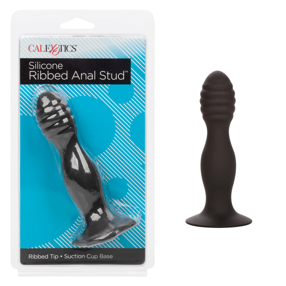 Silicone Ribbed Anal Stud | 716770102775 | Discreet Personal Wellness