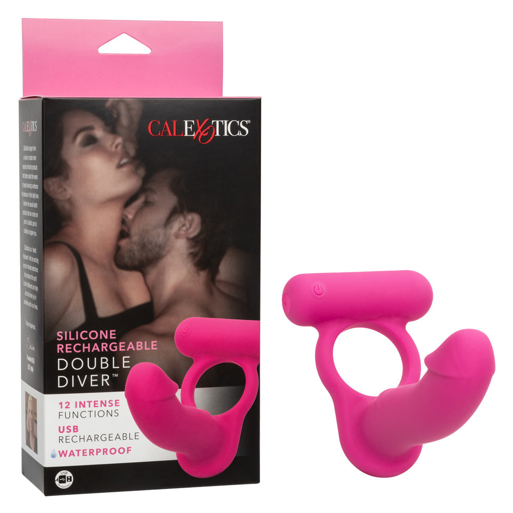 Silicone Rechargeable Double Diver | 716770102836 | Discreet Personal Wellness