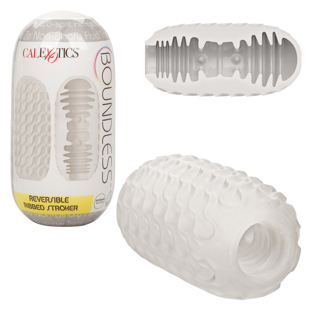 Boundless Reversible Ribbed Stroker | 716770102874 | Discreet Personal Wellness