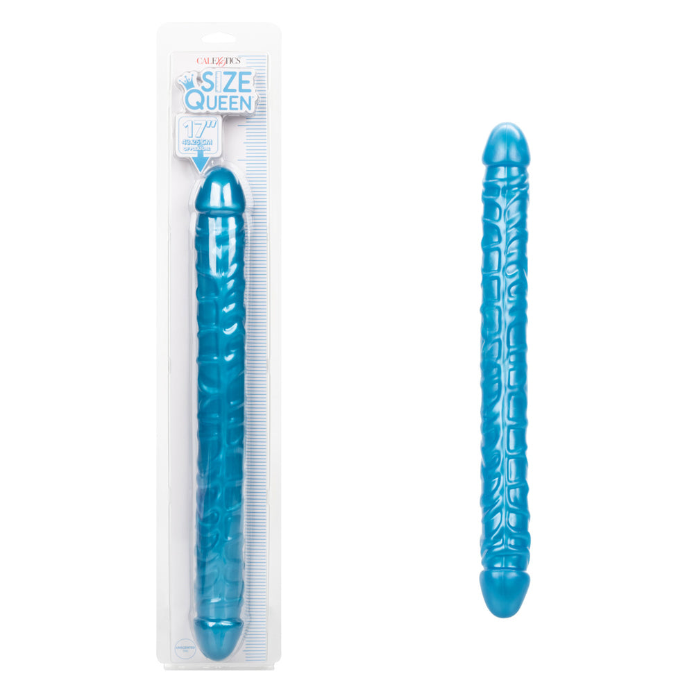 Size Queen 17'' Blue | 716770104052 | Discreet Personal Wellness