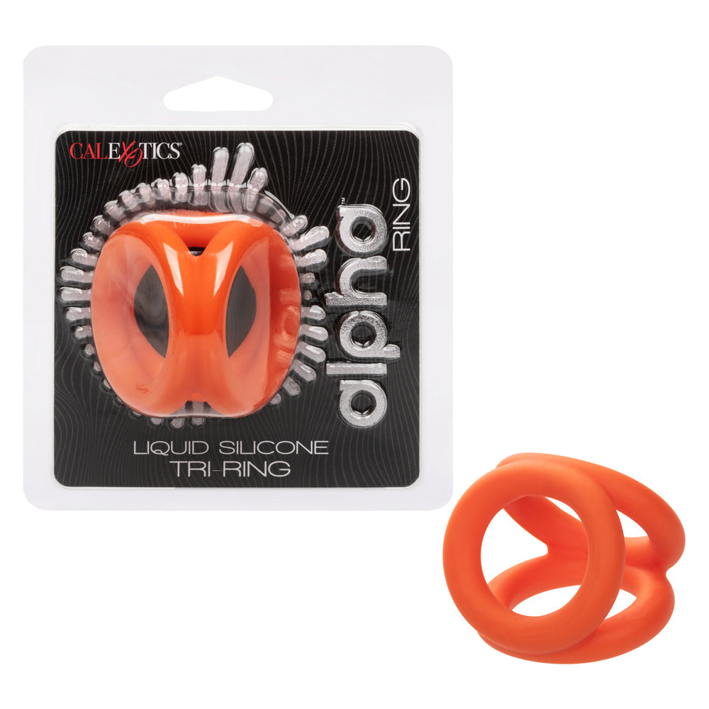 Alpha Liquid Silicone Tri-Ring | 716770104212 | Discreet Personal Wellness