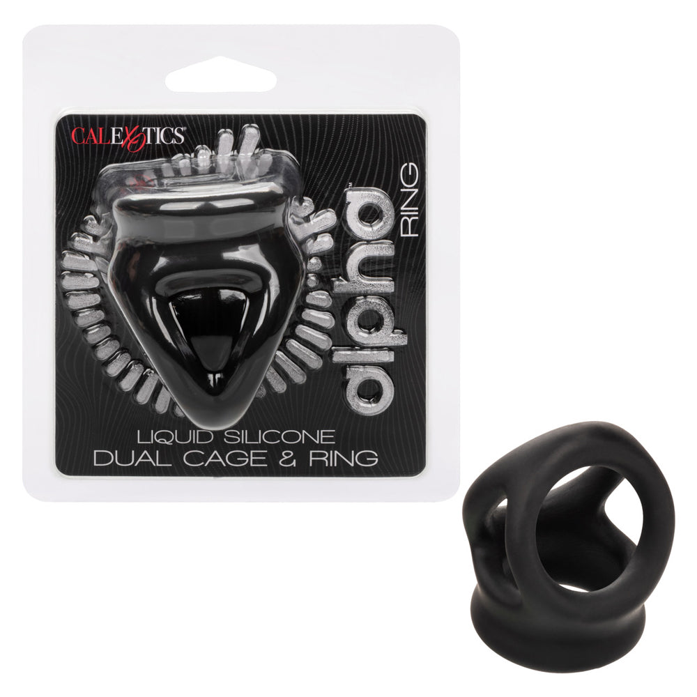 Alpha Liquid Silicone Dual Cage & Ring | 716770104229 | Discreet Personal Wellness