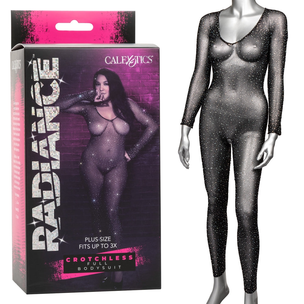 Radiance Plus Size Crotchless Full Body Suit | 716770105059 | Discreet Personal Wellness