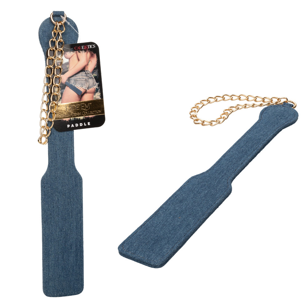 Ride 'Em Premium Denim Collection Paddle | 716770105493 | Discreet Personal Wellness