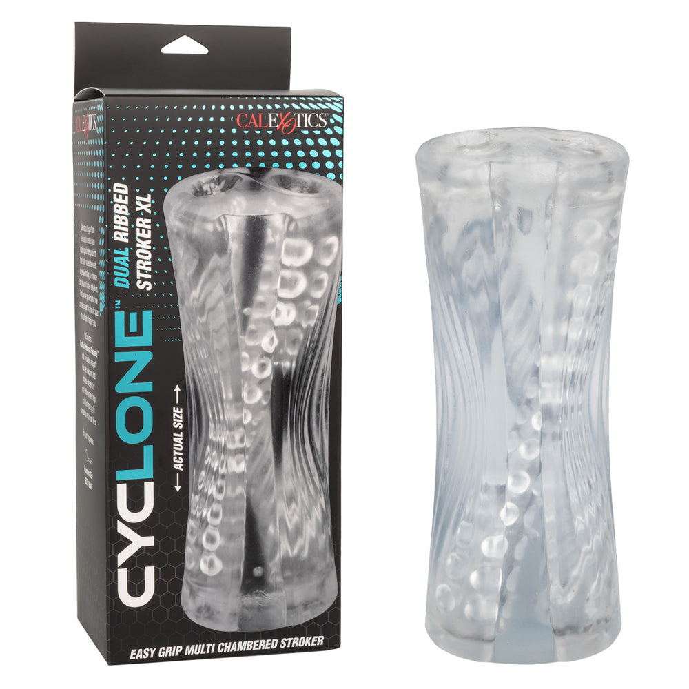 Cyclone Dual Ribbed Stroker Xl | 716770106865 | Discreet Personal Wellness