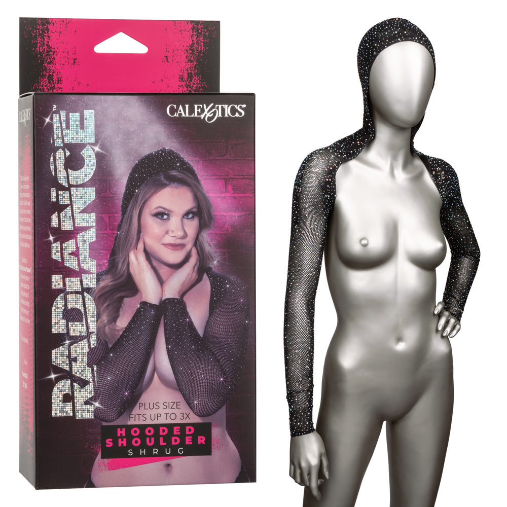 Radiance Plus Size Hooded Shoulder Shrug | 716770107145 | Discreet Personal Wellness