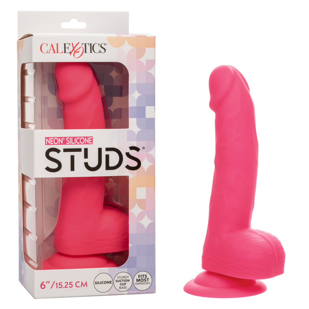 Neon Silicone Studs 6" Pink | 716770108593 | Discreet Personal Wellness
