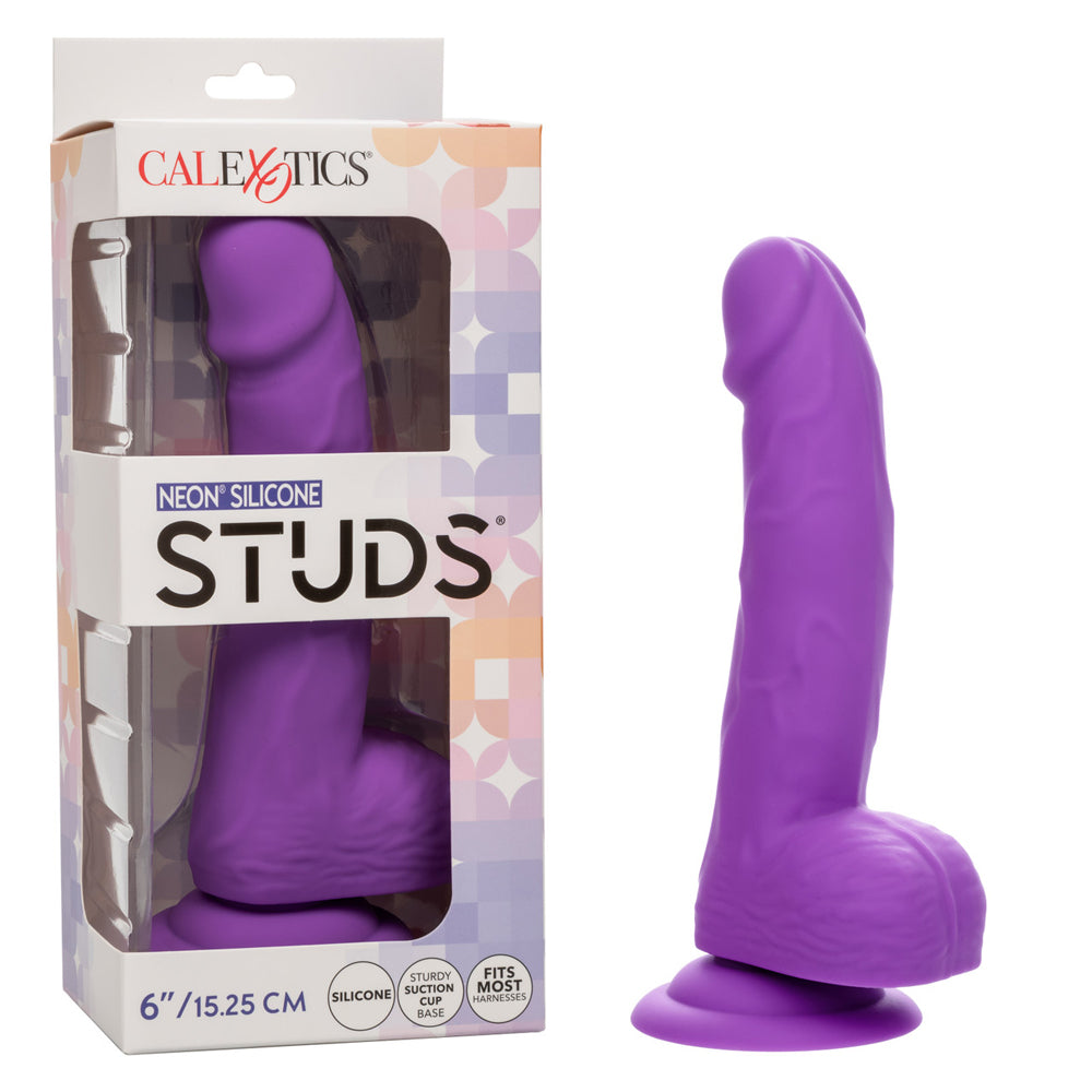 Neon Silicone Studs 6" Purple | 716770108609 | Discreet Personal Wellness