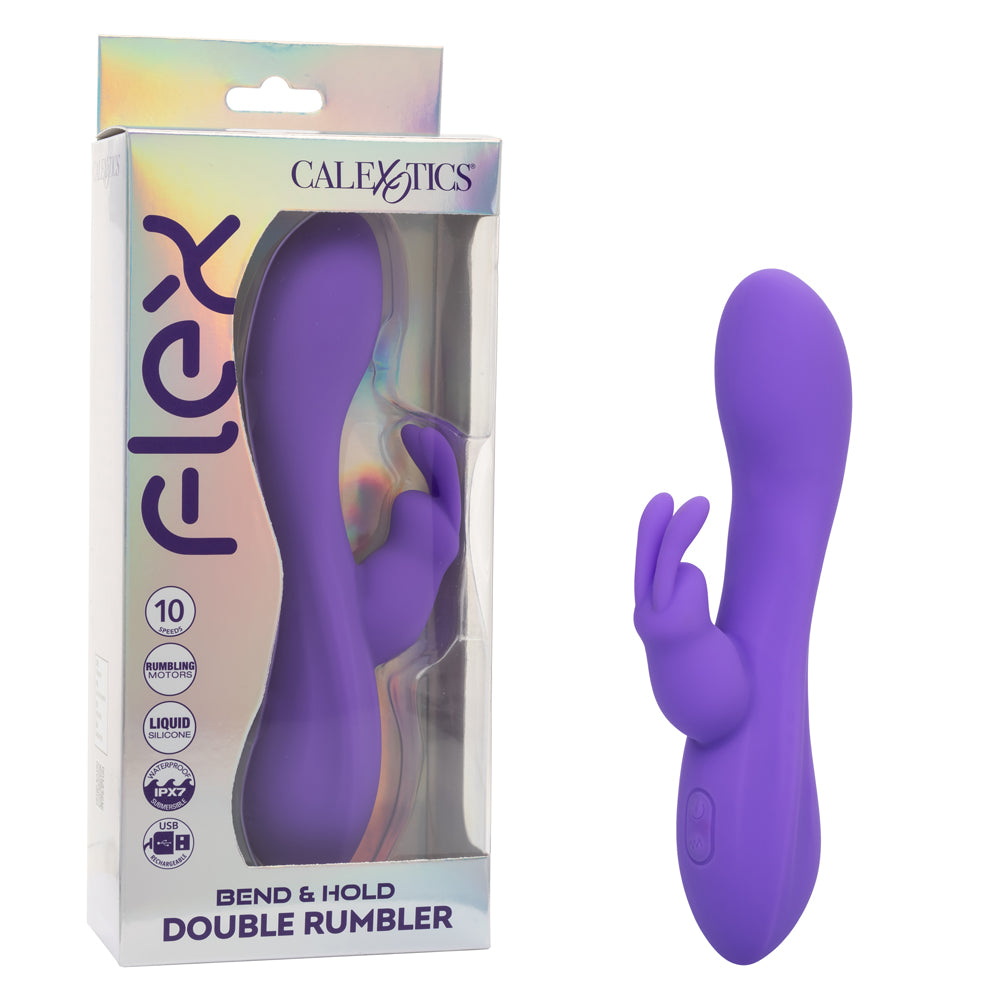 Flex Bend & Hold Double Rumbler | 716770111692 | Discreet Personal Wellness