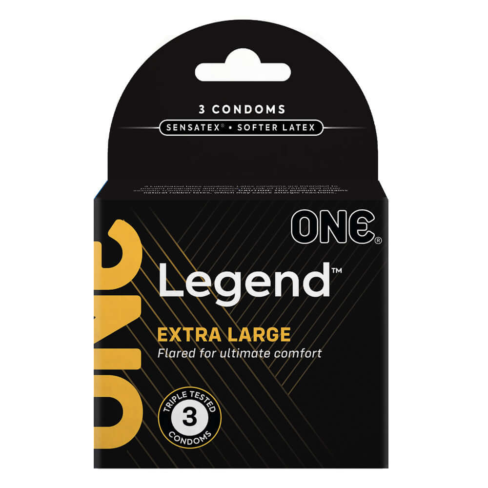 One The Legend Condoms 3Pk | 726893110762 | Discreet Personal Wellness