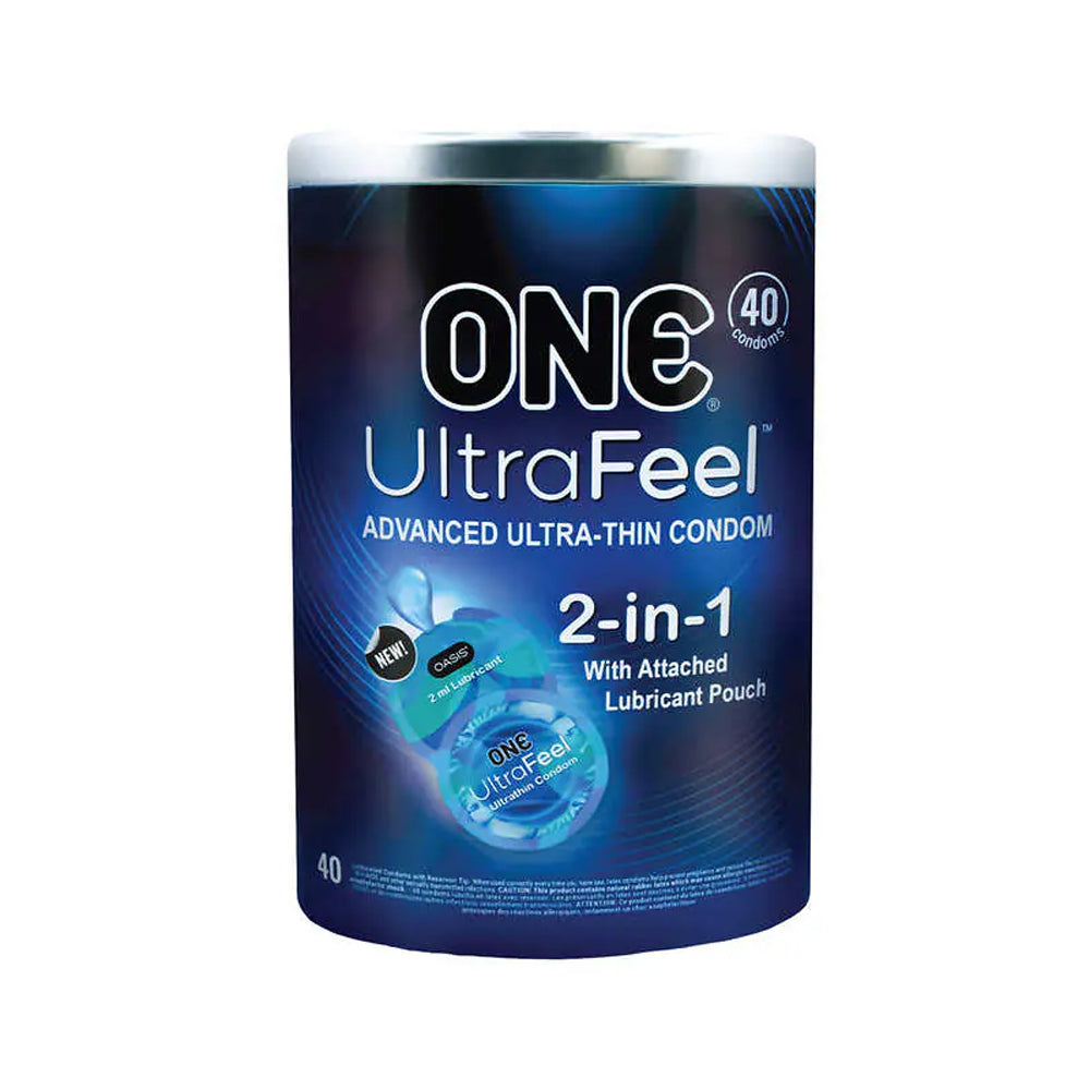 One Ultra Feel Condom 40 Pack Bowl | 726893112698 | Discreet Personal Wellness
