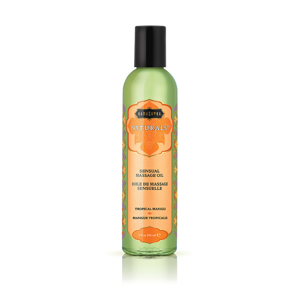 Naturals Massage Oil Tropical Fruits 8 oz. | 739122001939 | Discreet Personal Wellness