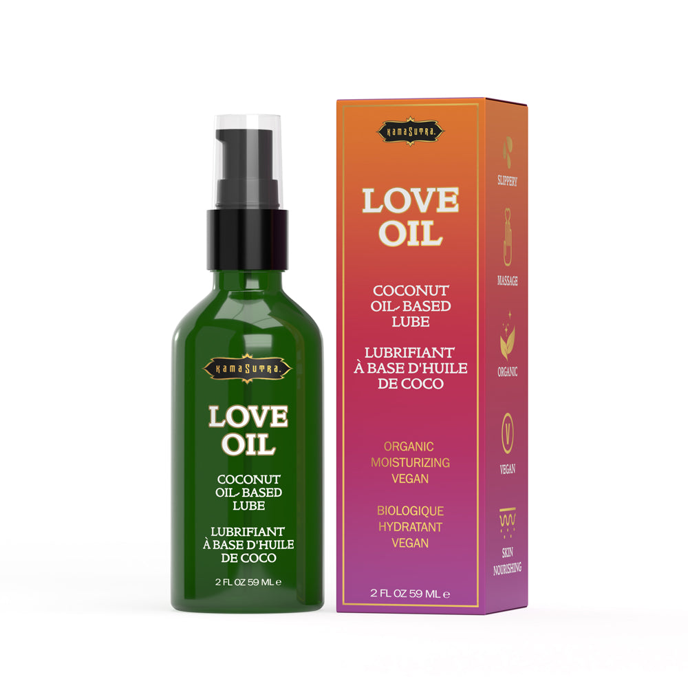 Love Oil Coconut Lube 2 oz. | 739122102902 | Discreet Personal Wellness