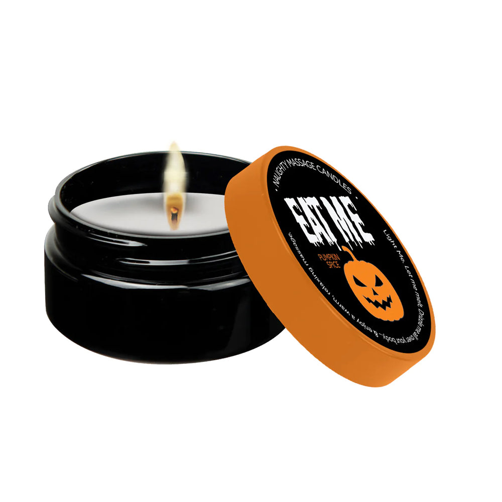 Naughty Notes Eat Me Massage Candle 1.7 oz. | 739122143059 | Discreet Personal Wellness