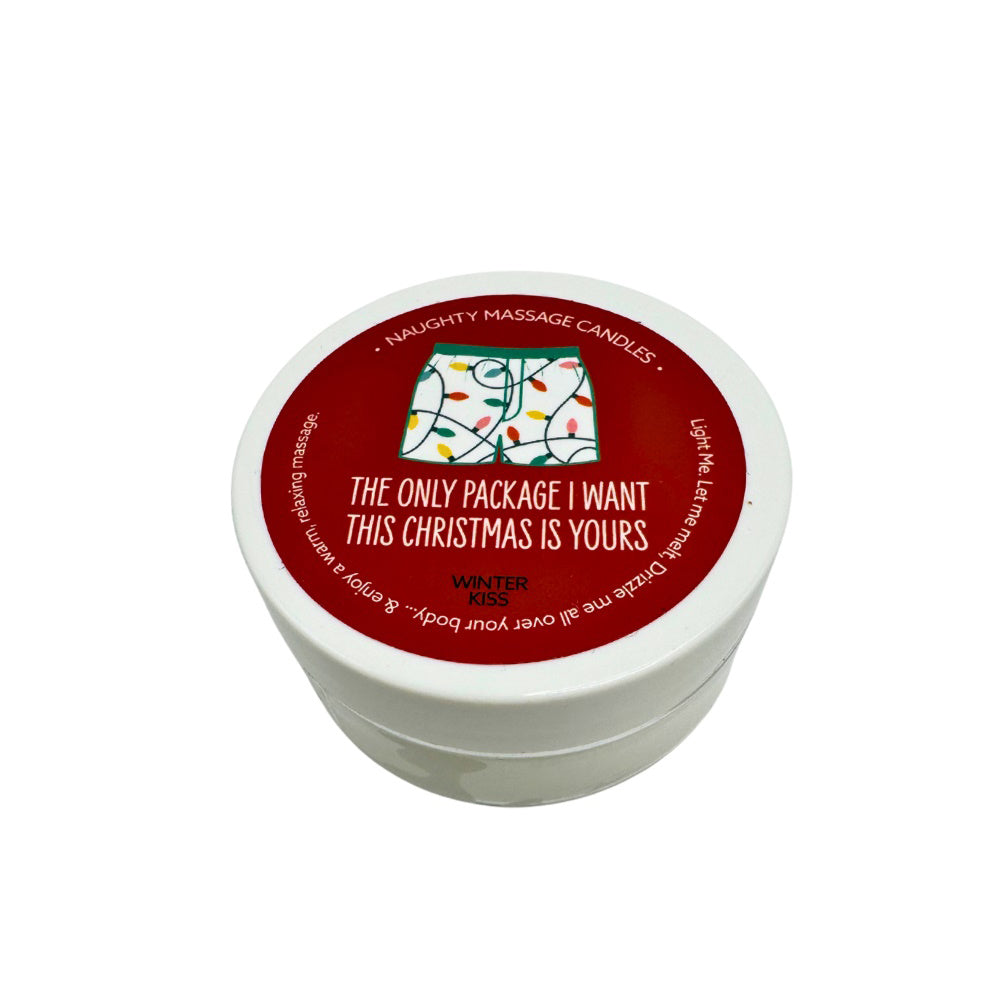 Naughty Notes The Only Package Massage Candle 1.7 oz. | 739122143233 | Discreet Personal Wellness