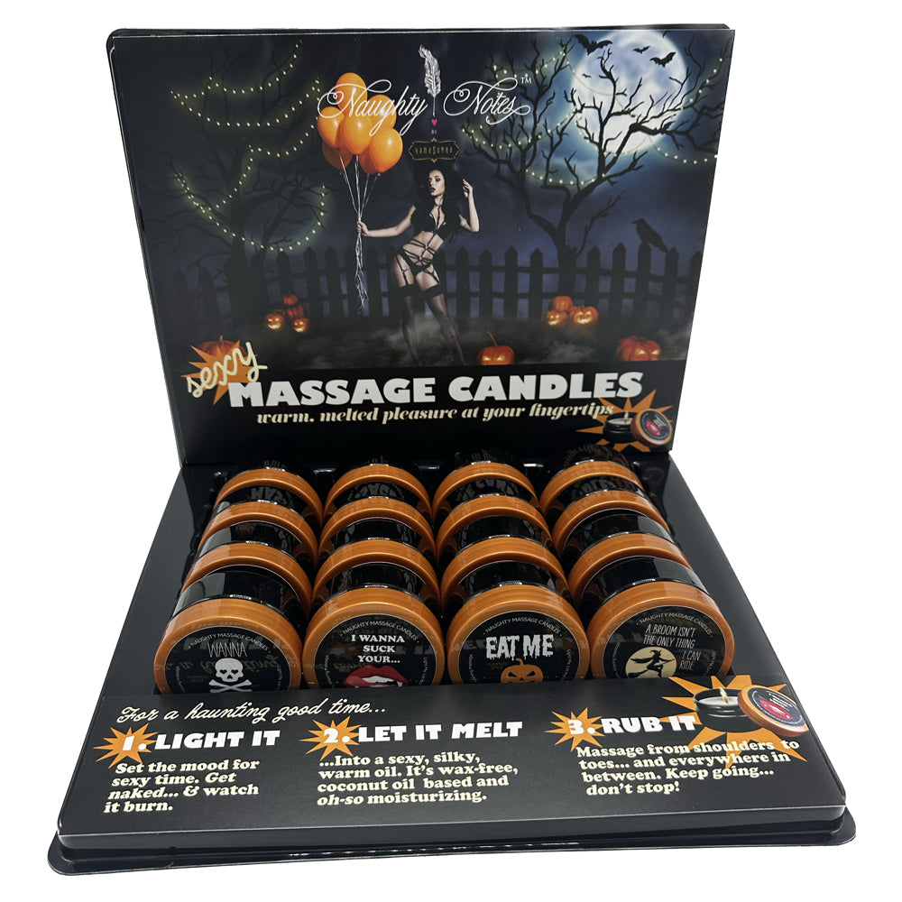 Naughty Notes Candle Prepack Fall 2023 | 739122143523 | Discreet Personal Wellness