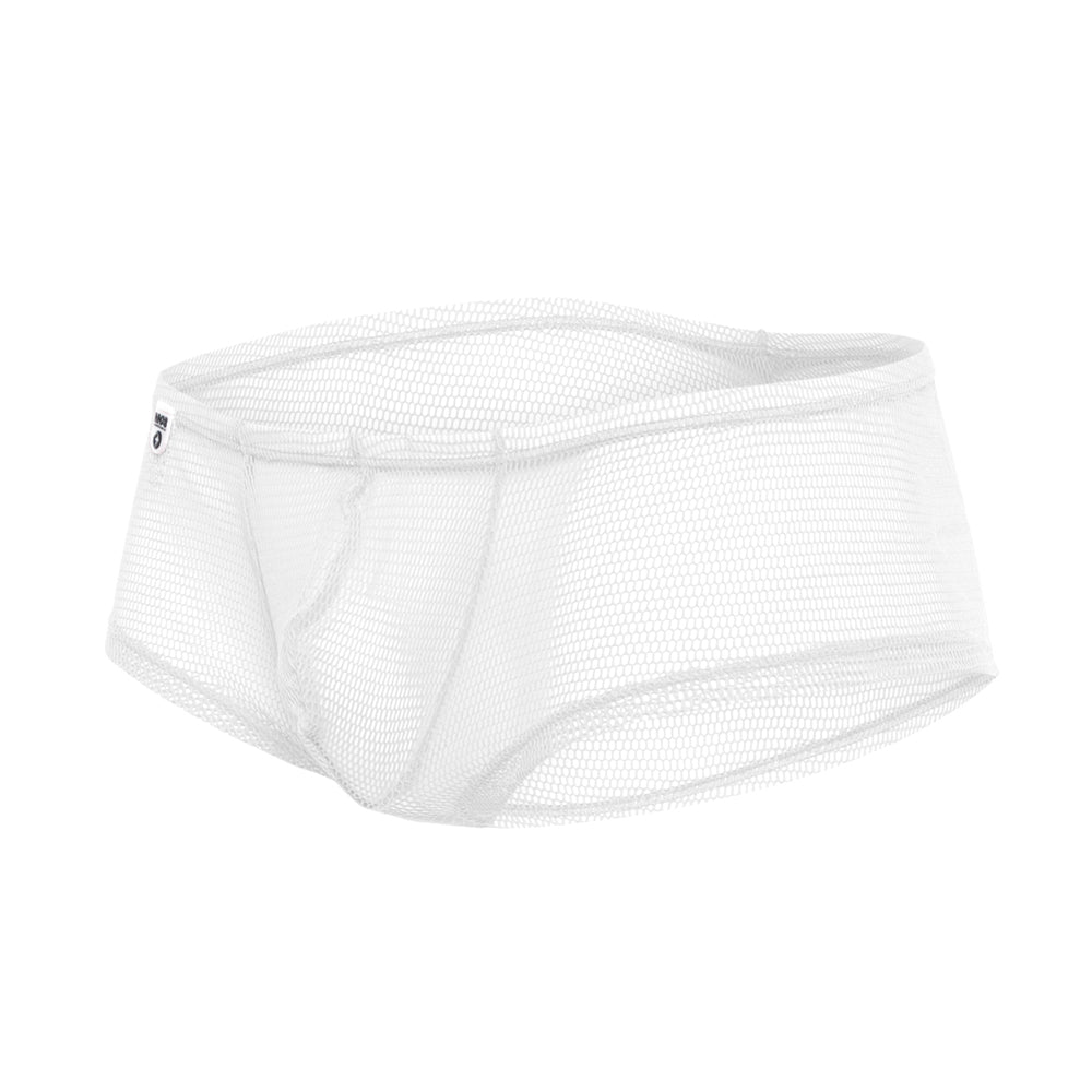 Mesh Boy Short White L/Xl | 741360719767 | Discreet Personal Wellness