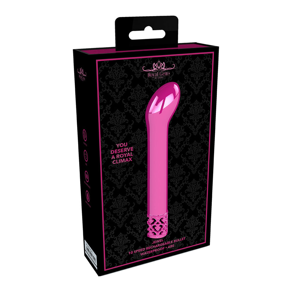 Royal Gems Jewel Rechargeable Abs Bullet Pink | 7423522523551 | Discreet Personal Wellness