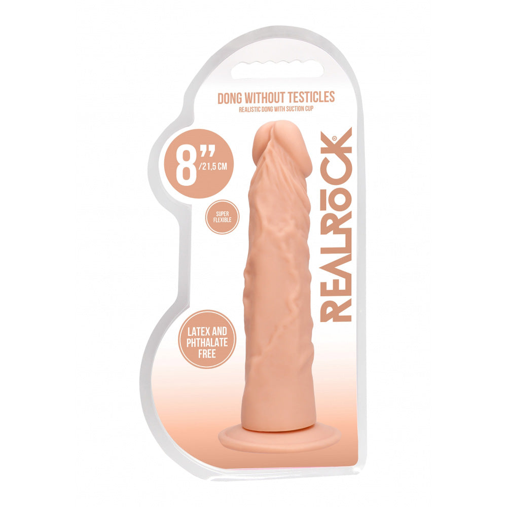 Realrock Penis Without Testicles 8" Flesh | 7423522548578 | Discreet Personal Wellness