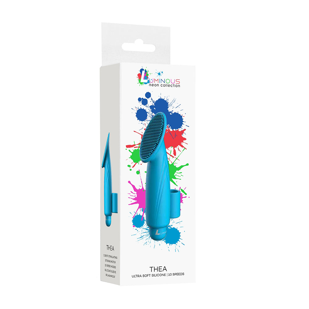 Luminous Thea Abs Bullet With Silicone Sleeve 10-Speeds Turquoise | 7423522591536 | Discreet Personal Wellness