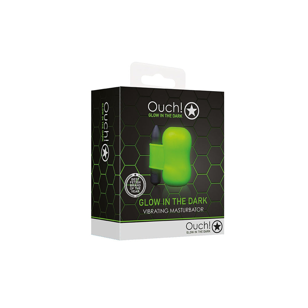 Ouch! Vibrating Masturbator Glow In The Dark | 7423522640685 | Discreet Personal Wellness