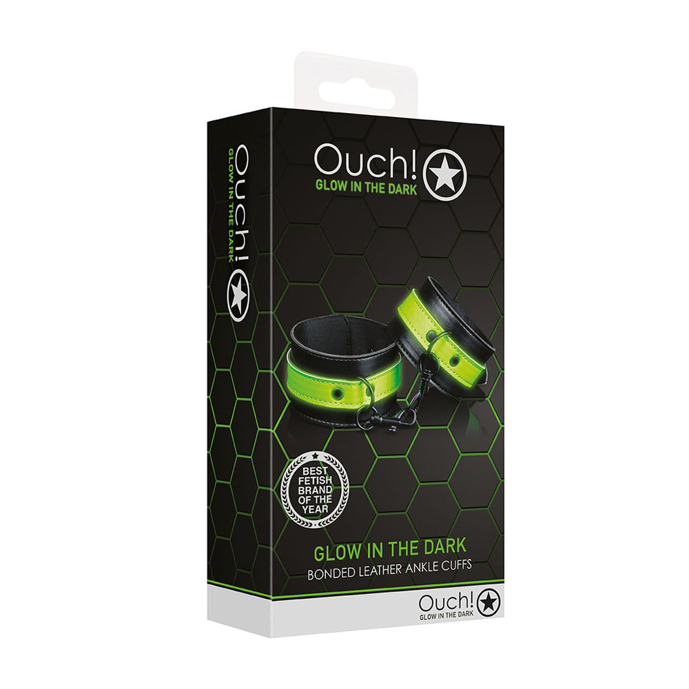 Ouch! Ankle Cuffs Glow In The Dark | 7423522641613 | Discreet Personal Wellness