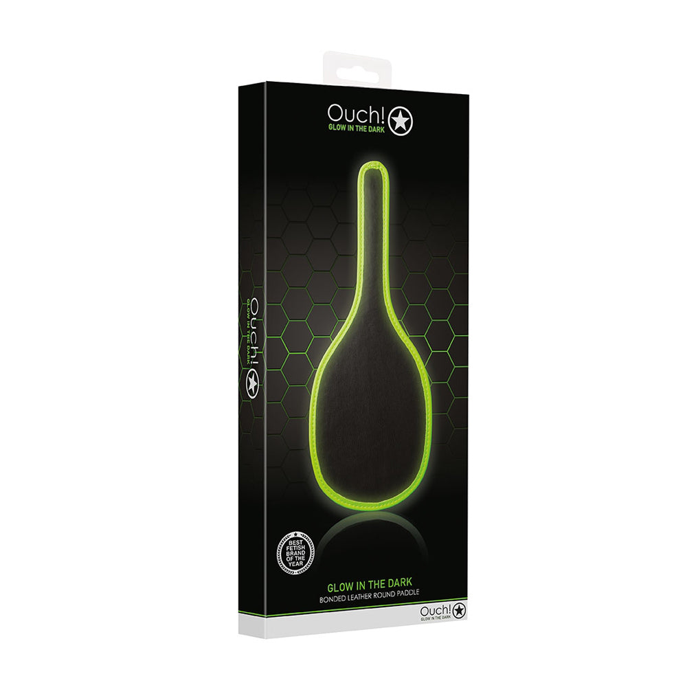 Ouch! Round Paddle Glow In The Dark | 7423522641675 | Discreet Personal Wellness