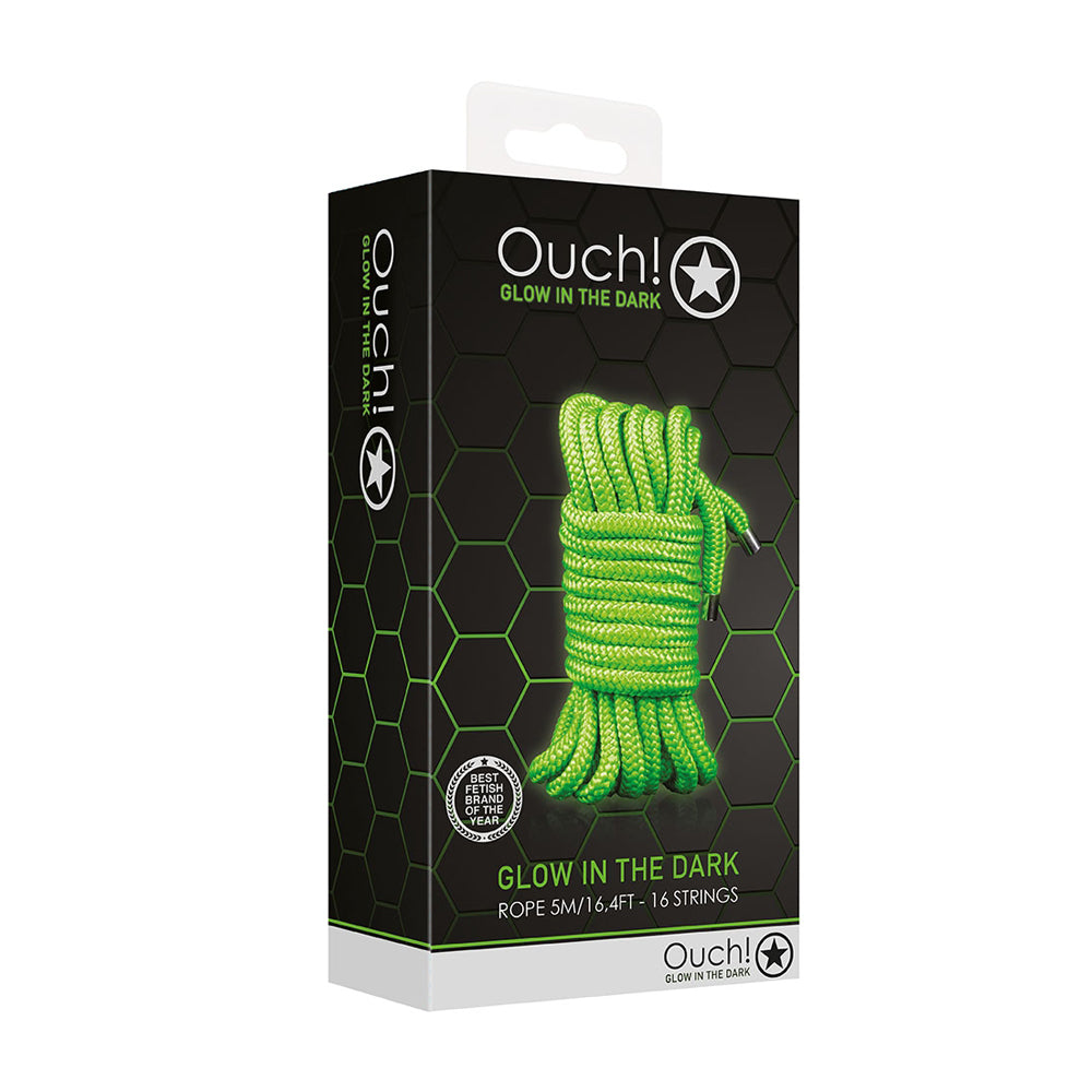 Ouch! Rope 5M/16 Strings Glow In The Dark | 7423522642696 | Discreet Personal Wellness