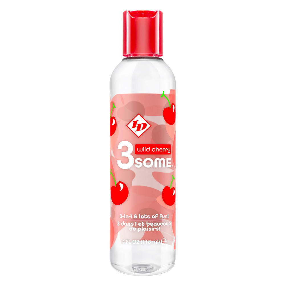 Id 3Some Wild Cherry Lube 4 oz. | 761236902819 | Discreet Personal Wellness