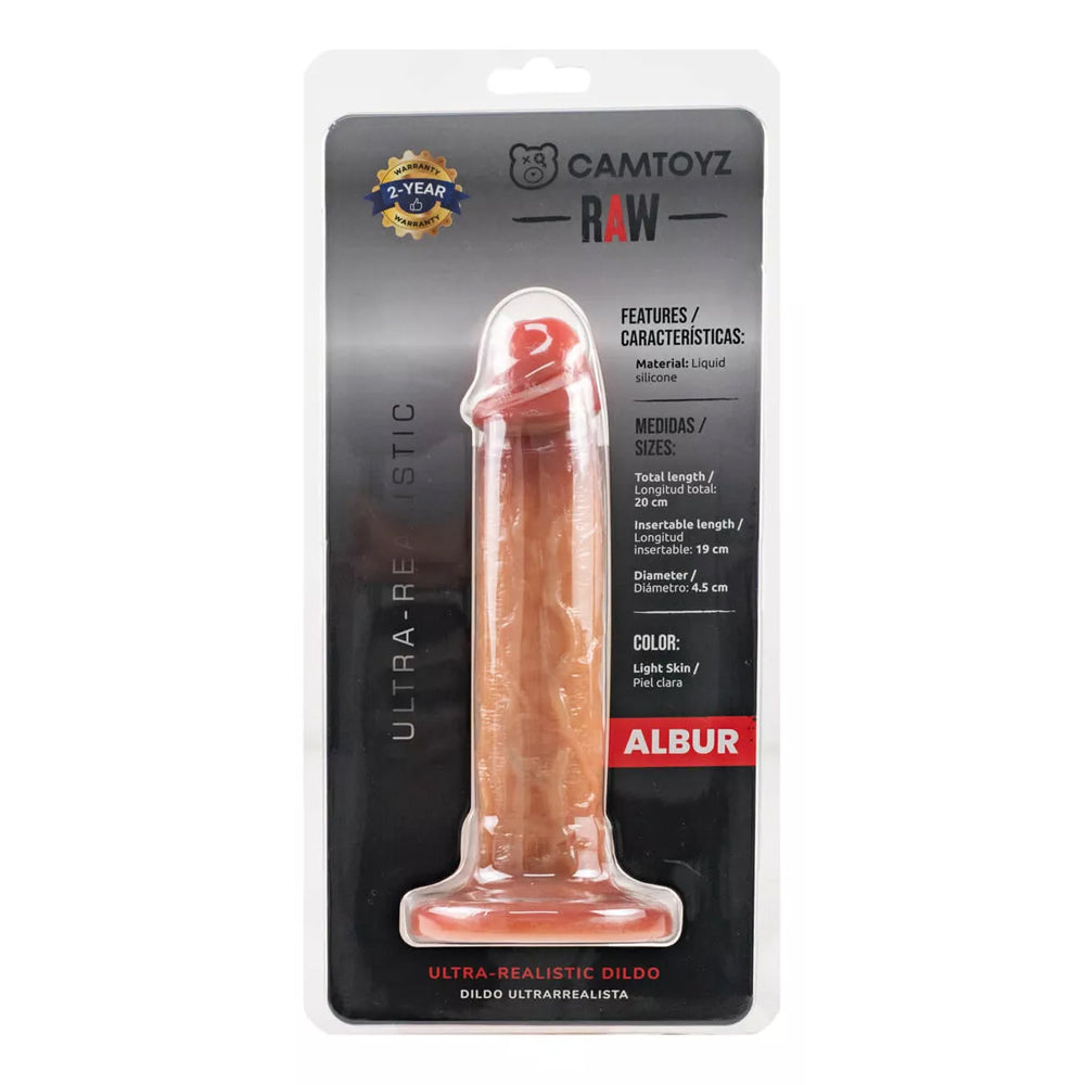 Raw Albur 7.5" Ultra Realistic Dildo | 7707674734462 | Discreet Personal Wellness