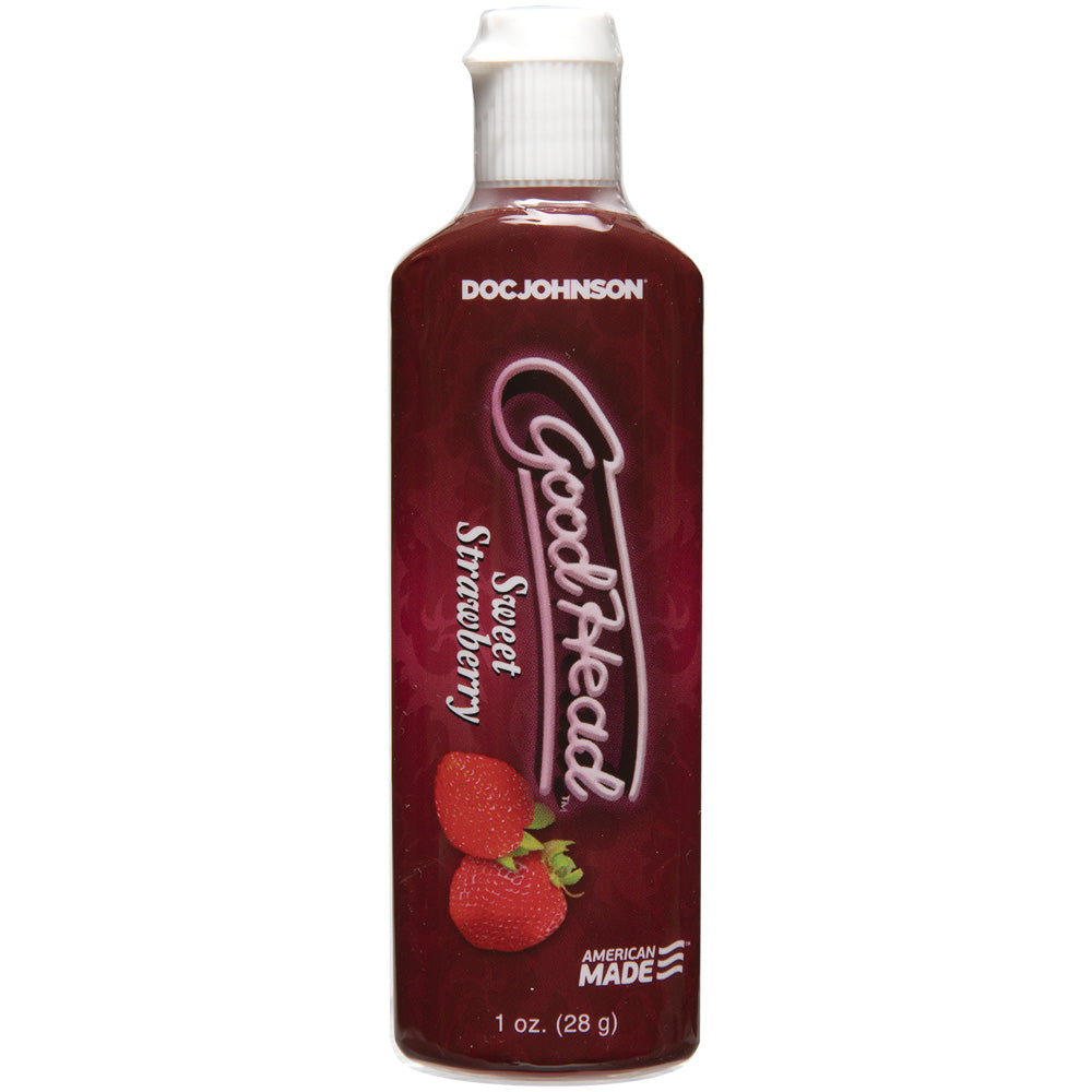 Goodhead Oral Delight Gel 1 oz. Bottle Sweet Strawberry | 782421001933 | Discreet Personal Wellness