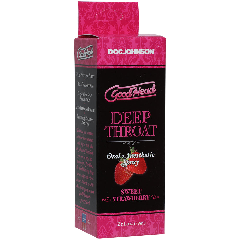 Goodhead - Deep Oral Spray - Sweet Strawberry | 782421008680 | Discreet Personal Wellness
