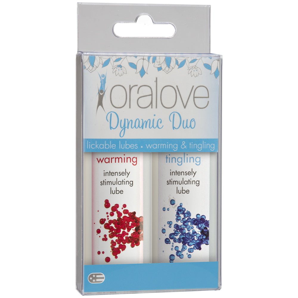 Oralove Dynamic Duo Warming & Tingling 2 Pack | 782421017361 | Discreet Personal Wellness