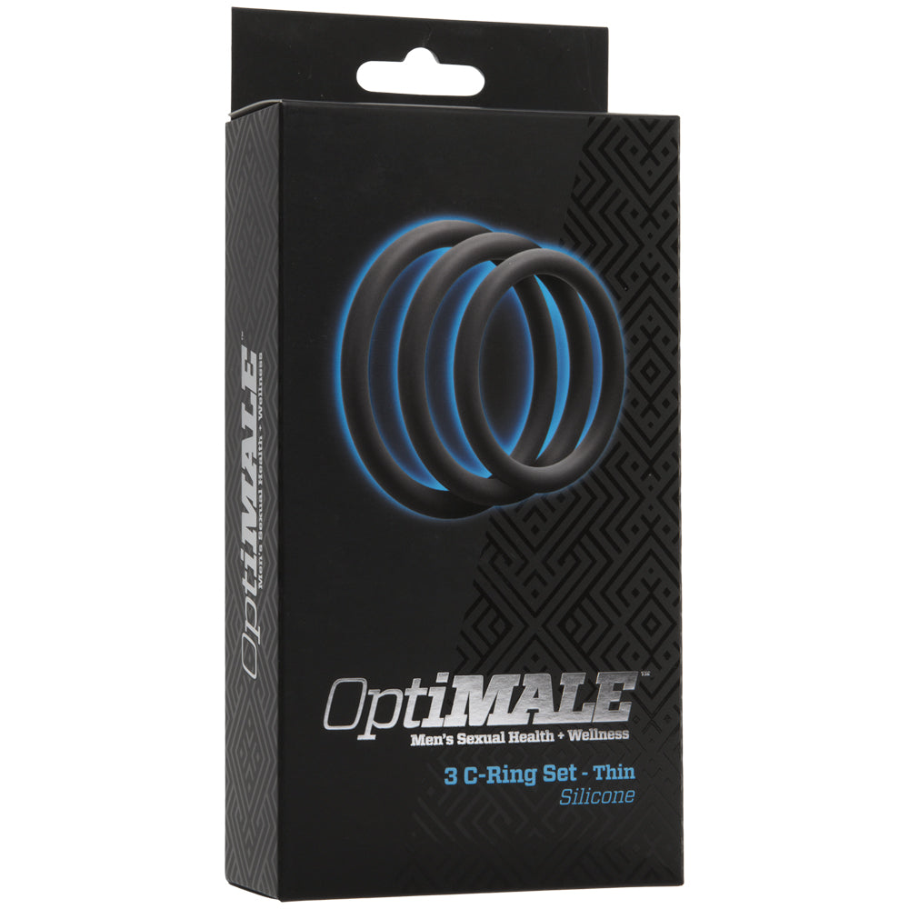 Optimale &ndash; 3 C-Ring Set &ndash; Thin Slate | 782421020477 | Discreet Personal Wellness
