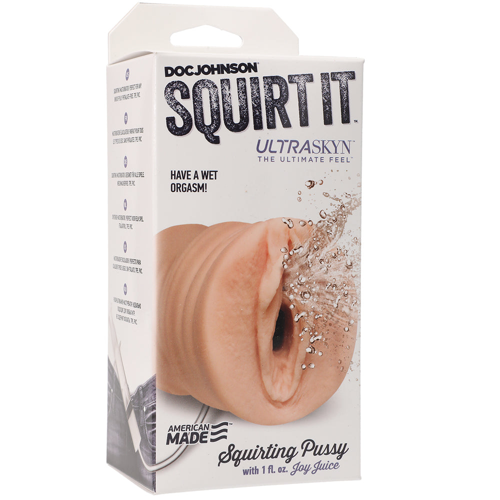 Squirt It Squirting Vagina With 1 Fl. Oz. Joy Juice Vanilla | 782421054434 | Discreet Personal Wellness