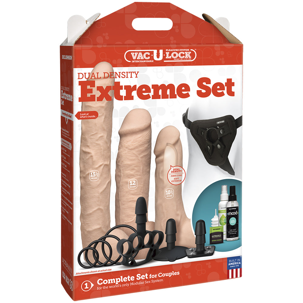 Vac-U-Lock Dual Density Extreme Set Vanilla | 782421057220 | Discreet Personal Wellness