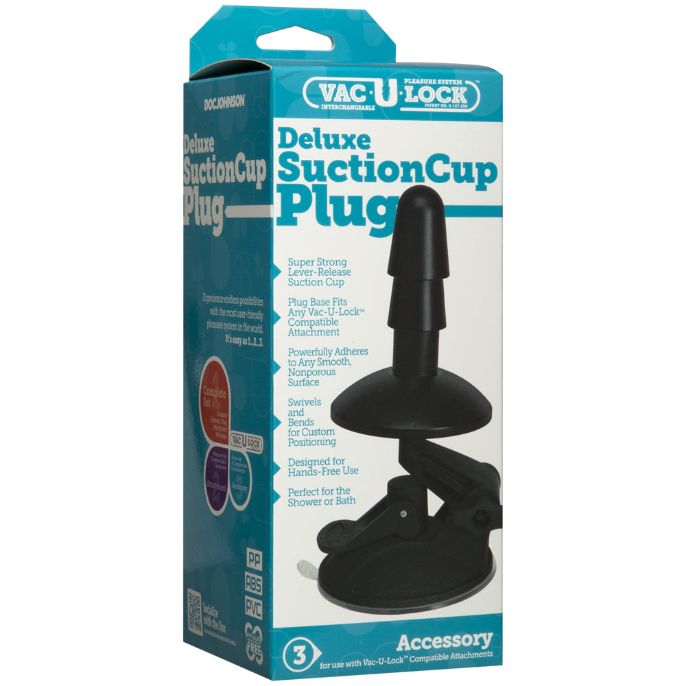 Vac-U-Lock Deluxe Suction Cup Plug Accessory | 782421062989 | Discreet Personal Wellness