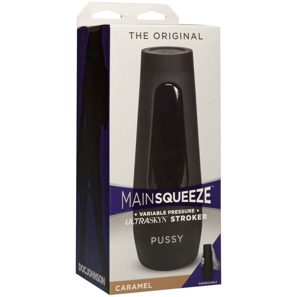 Main Squeeze The Original ULTRASKYN Stroker Vagina Caramel | 782421063412 | Discreet Personal Wellness
