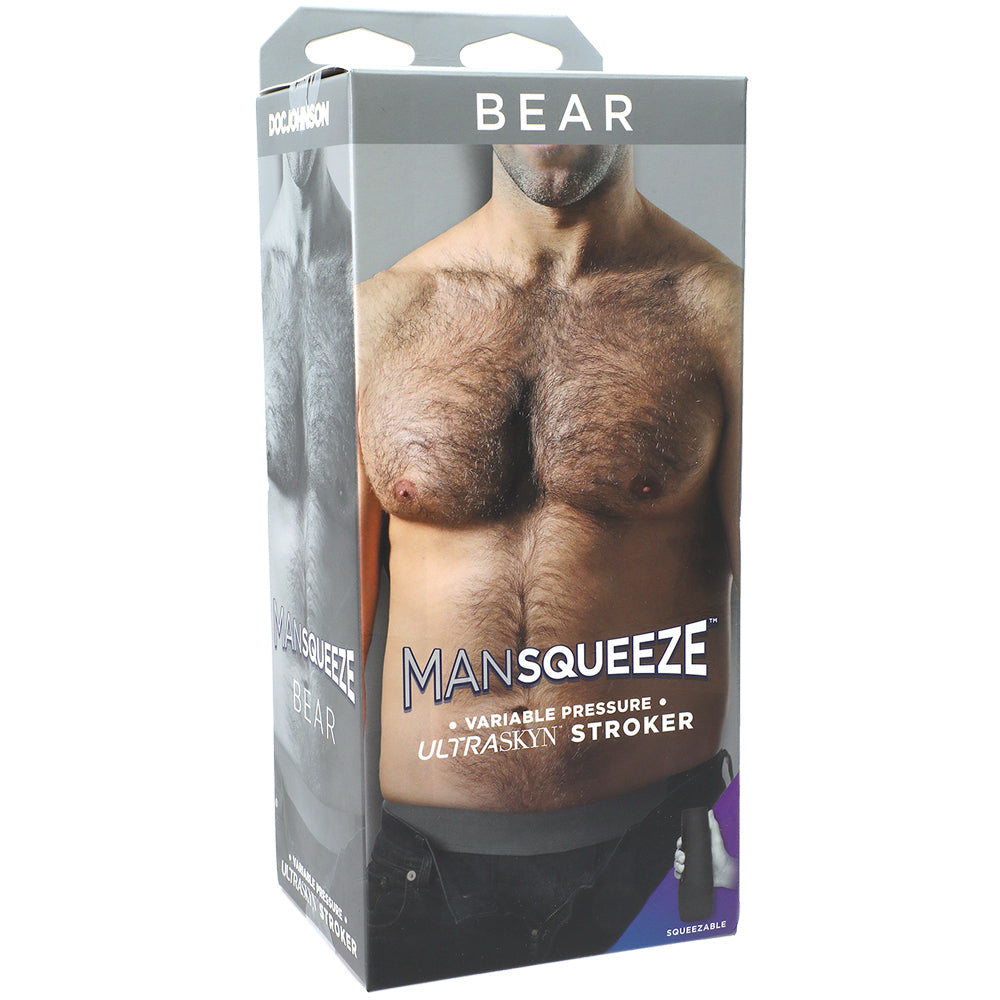 Man Squeeze Bear ULTRASKYN Stroker Ass Vanilla | 782421069216 | Discreet Personal Wellness