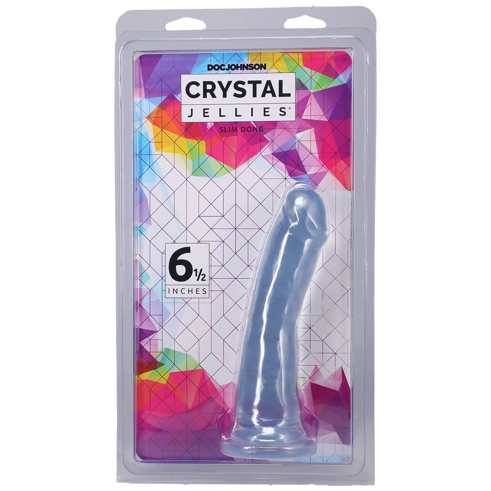 Crystal Jellies Slim Penis 6.5" Clear | 782421073152 | Discreet Personal Wellness