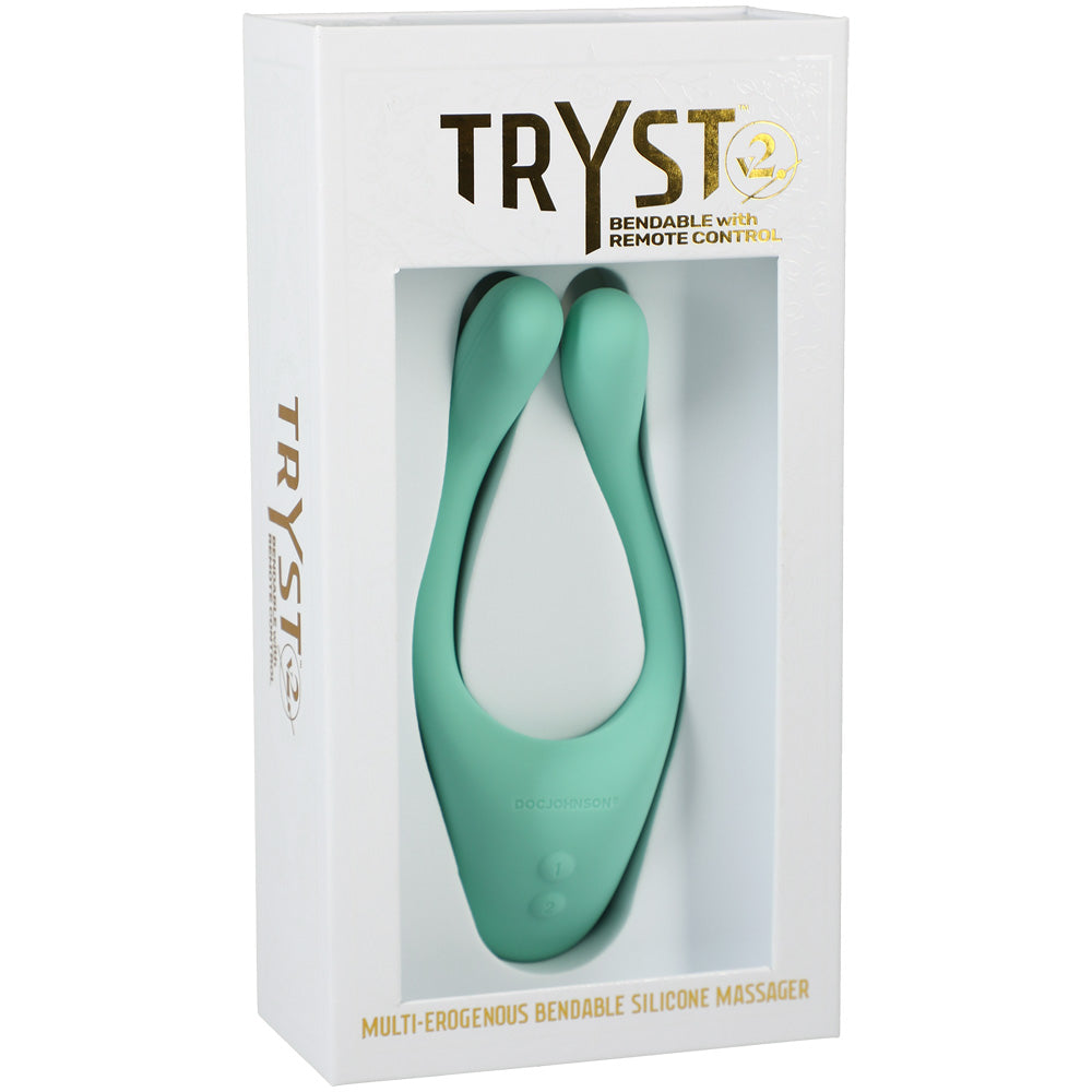 Tryst V2 Bendable Multi Erogenous Zone Massager With Remote Mint | 782421075880 | Discreet Personal Wellness