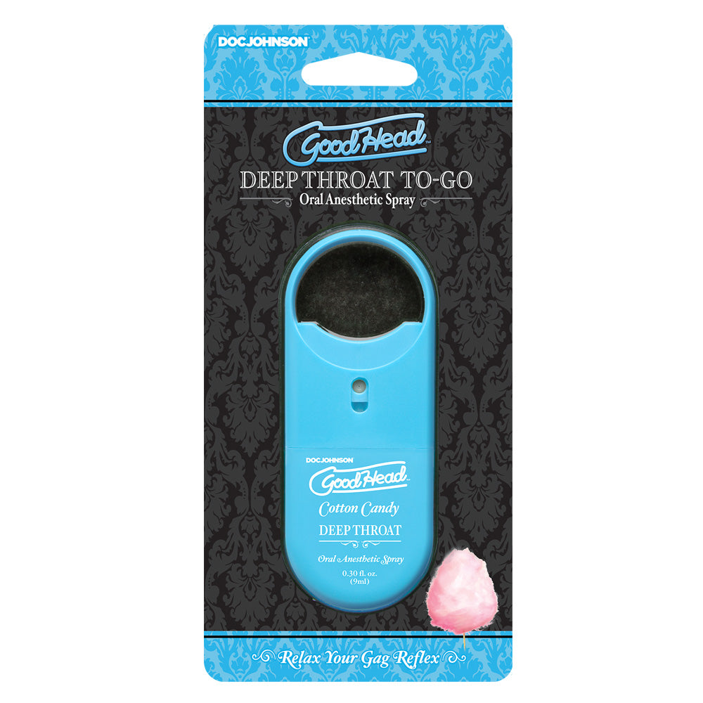 Goodhead Deep Oral Spray To-Go Cotton Candy .30 oz. | 782421077884 | Discreet Personal Wellness